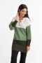 Sweater franjas horizontales VERDE