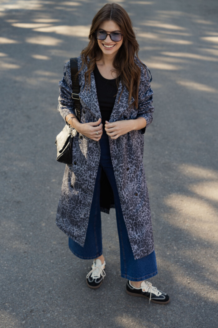 SACO REBECCA GRAY WASHED DENIM SACO REBECCA GRAY WASHED DENIM