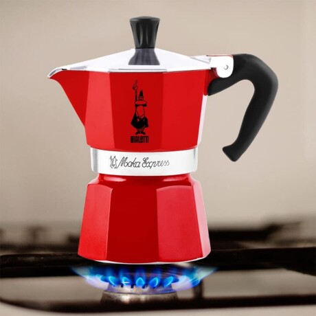 Cafetera Bialetti Aluminio Roja 6 Pocillos ROJO