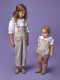 Pantalon Con Tirantes Gris