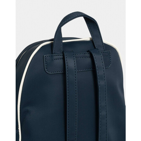 Mochila Cuerina Azul Azul Marino