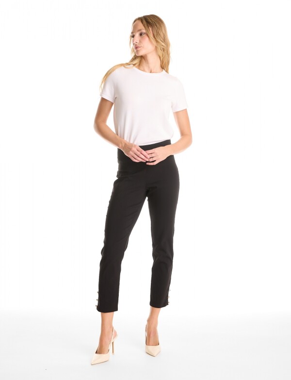 Pantalon Botones NEGRO