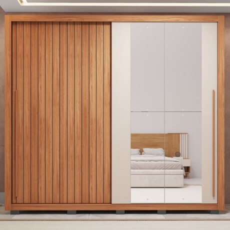 Ropero Romanus - 2 Puertas - C/Espejo Freijo y Off White