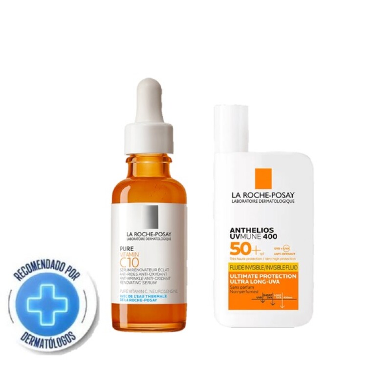 Pure Vitamin C Serum 30ml+protector Uvmune Fluido 50ml Pure Vitamin C Serum 30ml+protector Uvmune Fluido 50ml