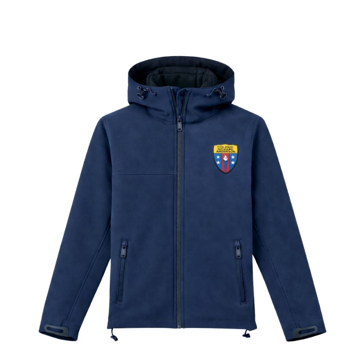 Campera Light-shell c/capucha Navy