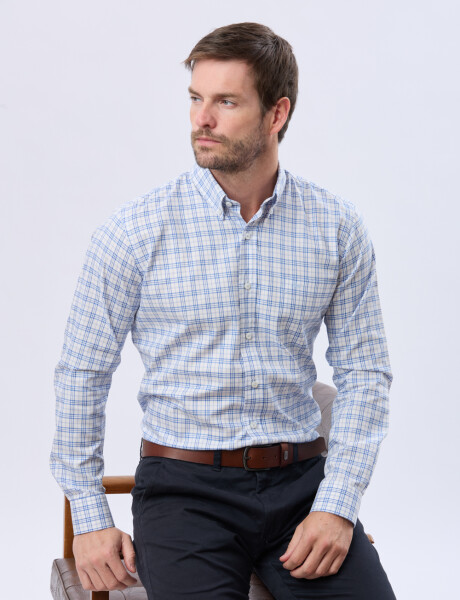 CAMISA CUADROS Azul