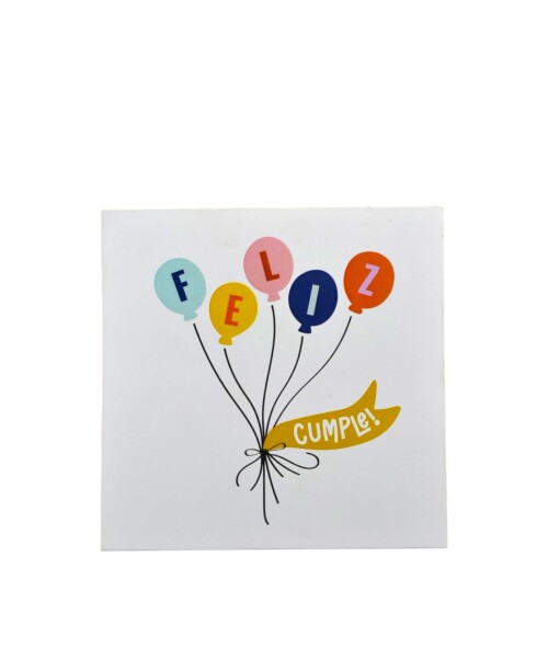 Tarjeta cumpleaños 10x10. DISEÑO 7