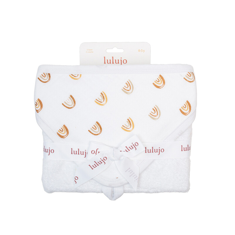 Toalla con capucha para bebés Rainbow