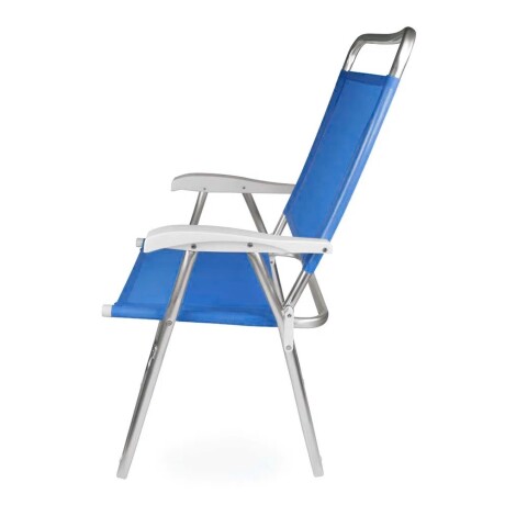 Reposera Alta Plegable en Aluminio Mor Master Plus Fashion Azul