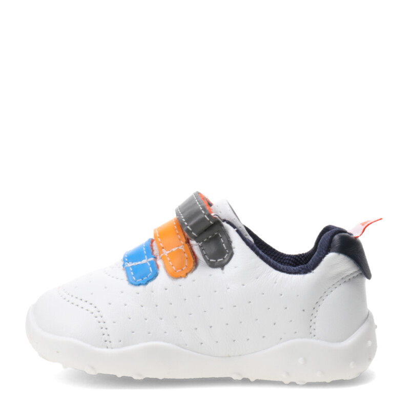 Championes de Niños Bibi Fisioflex c/Velcros Blanco - Multicolor