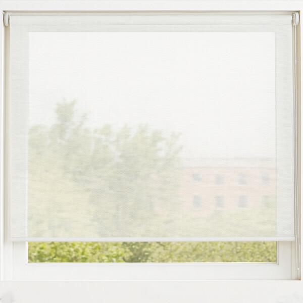 Cortina Screen Pvc Roller Tela Microperforada 1.80x2.00m Blanco