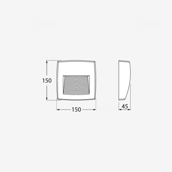 Aplique LED blanco IP55 R7S inc. 150mm LORENZA150 FL0936