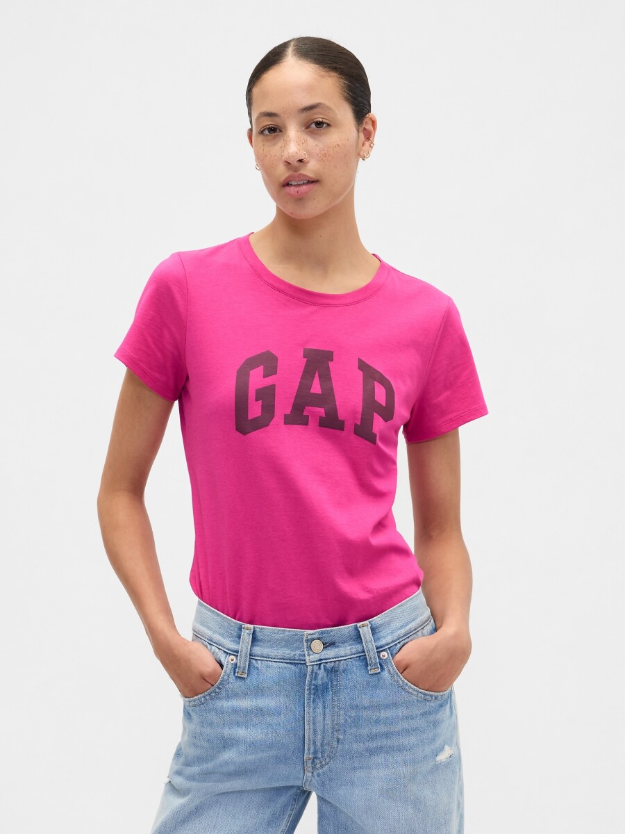 V-SS LOGO CLASSIC TEE - BRIGHT FUCHSIA 