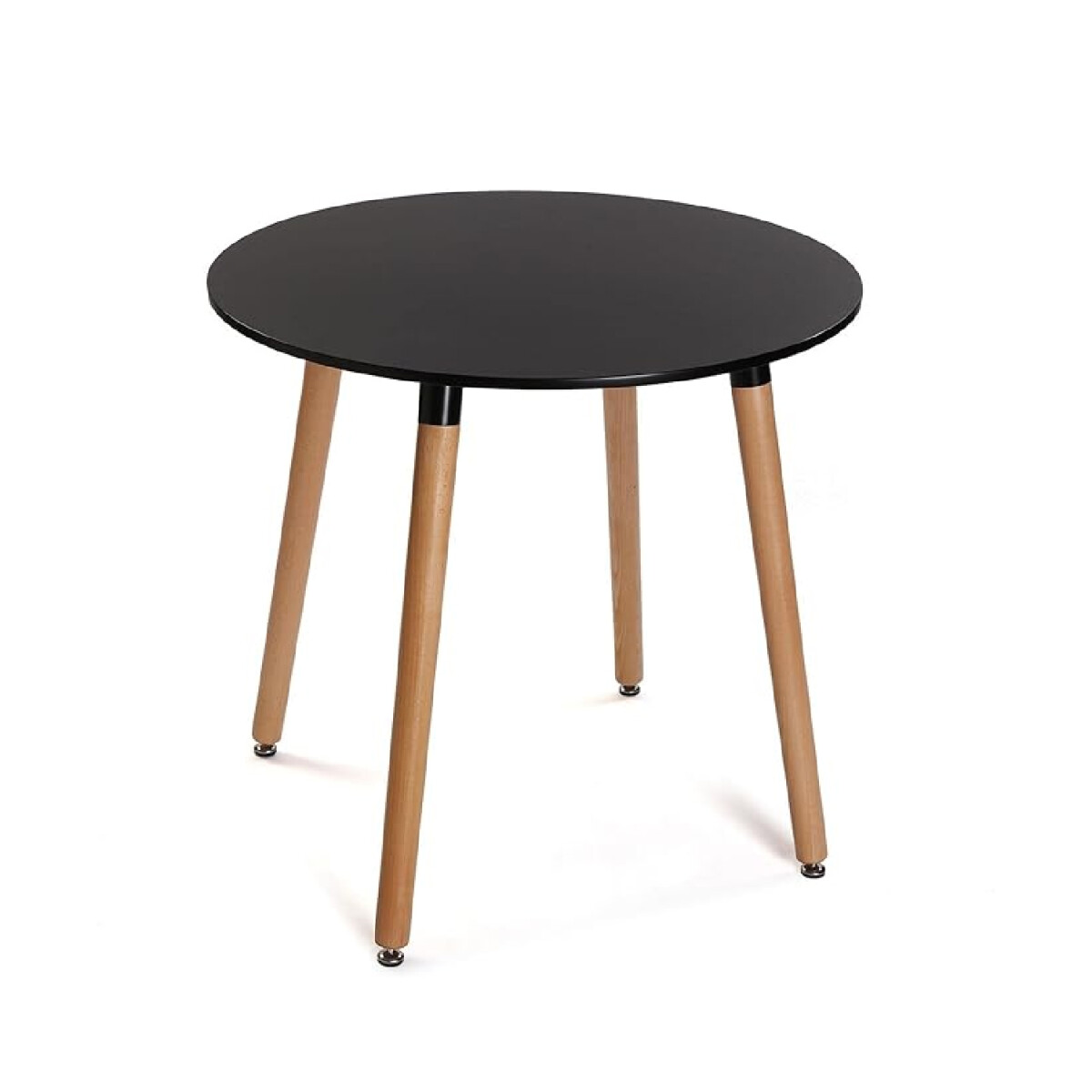Mesa Eames Negra Redonda Madera Ø80cm 