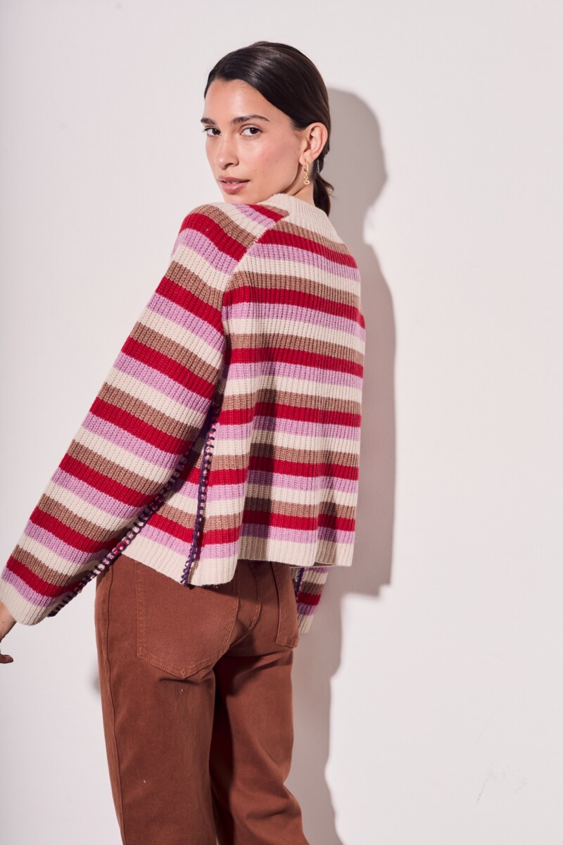 Sweater Rayado Lana Multi