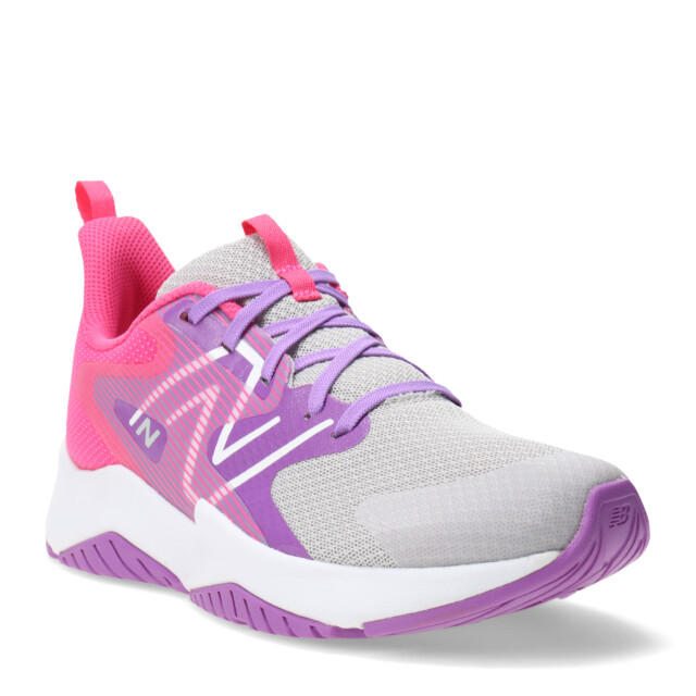 Championes de Mujer New Balance Rave Run V2 Gris - Fucsia - Violeta