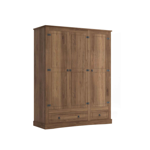 ROPERO 3 PUERTAS 2 CAJONES NOGAL MEX031 1784 ROPERO 3 PUERTAS 2 CAJONES NOGAL MEX031 1784