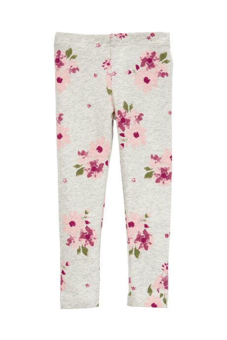 Calza de algodón, diseño floral Calza de algodón, diseño floral