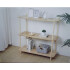Estante organizador de madera 3 niveles 80x30x79cm Estante Organizador De Madera 3 Niveles 80x30x79cm