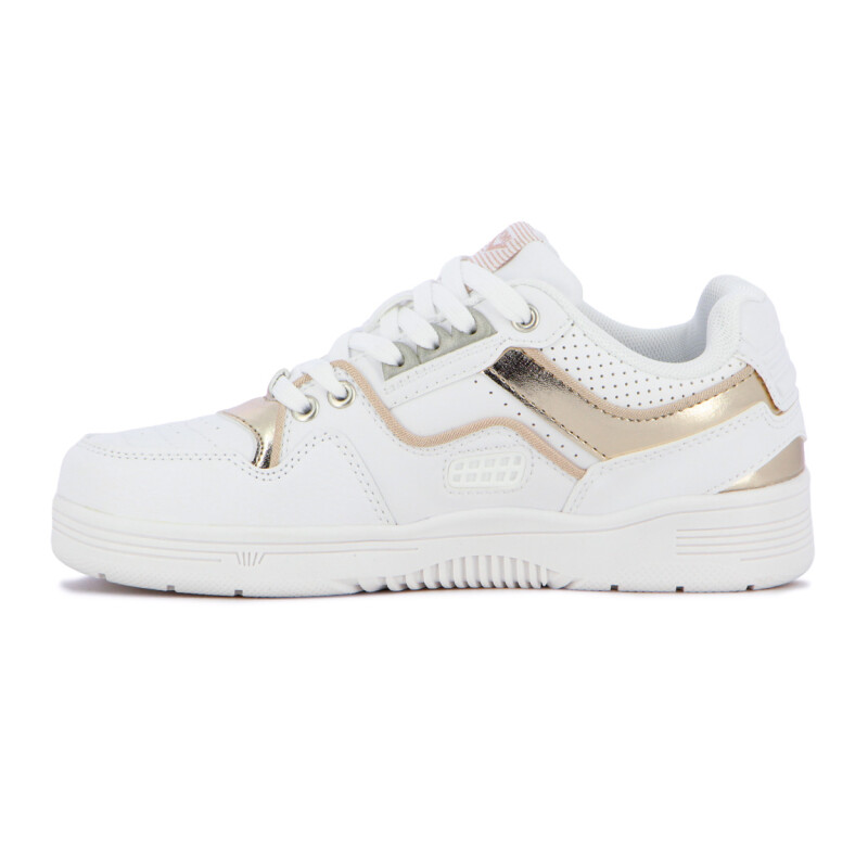 Pony Lifestyle M100 II Mujer - Blanco/Dorado Blanco-Dorado