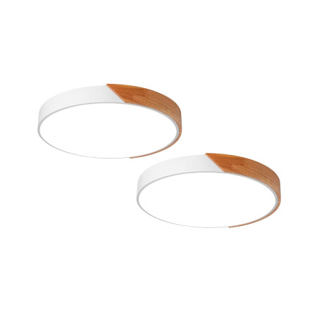Set x 2 Plafon Techo Lumax Led Nórdico 30cm 24W Blanco