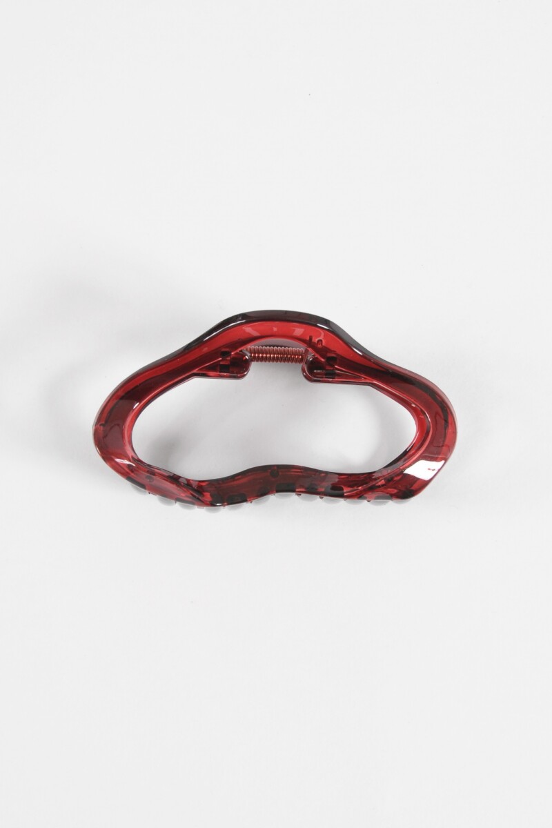 Broche nube rojo