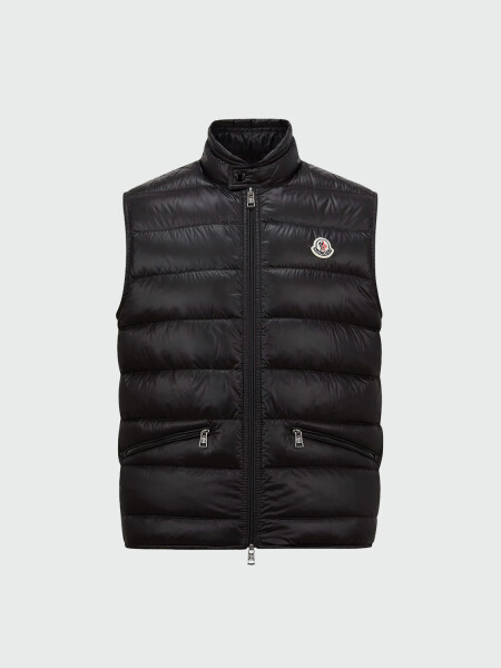 Moncler - Chaleco de Pluma Gui Gilet Negro