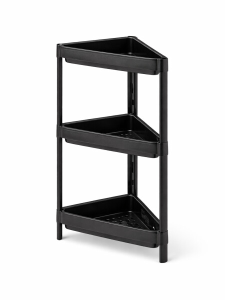 ESTANTERIA 3 NIVELES NEGRO