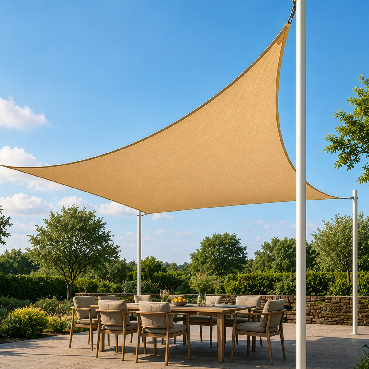Toldo Malla Vela Rectangular 4 X 3 Patio Jardín Reforzada 