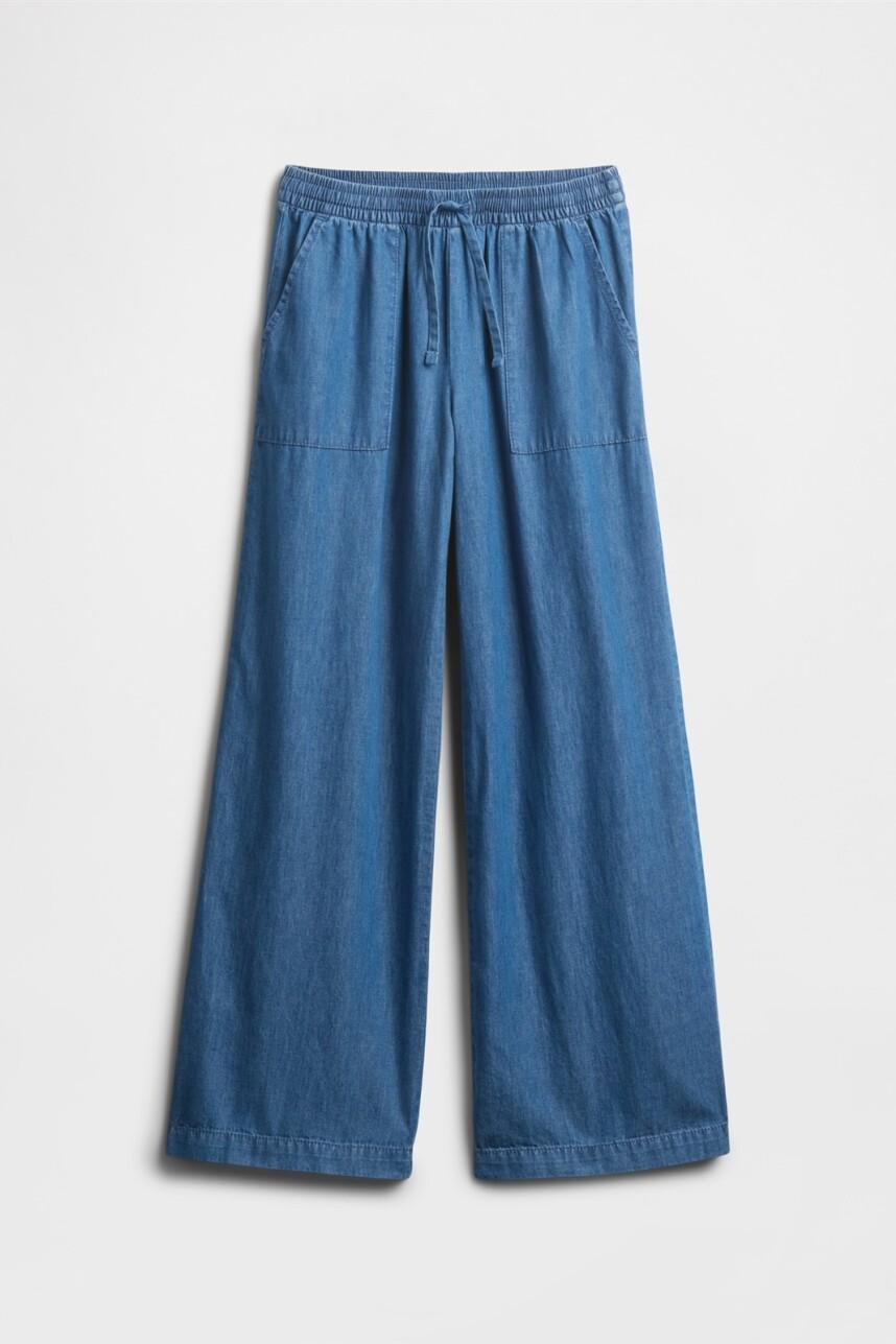 Pantalón Easy Niña Indigo Chambray