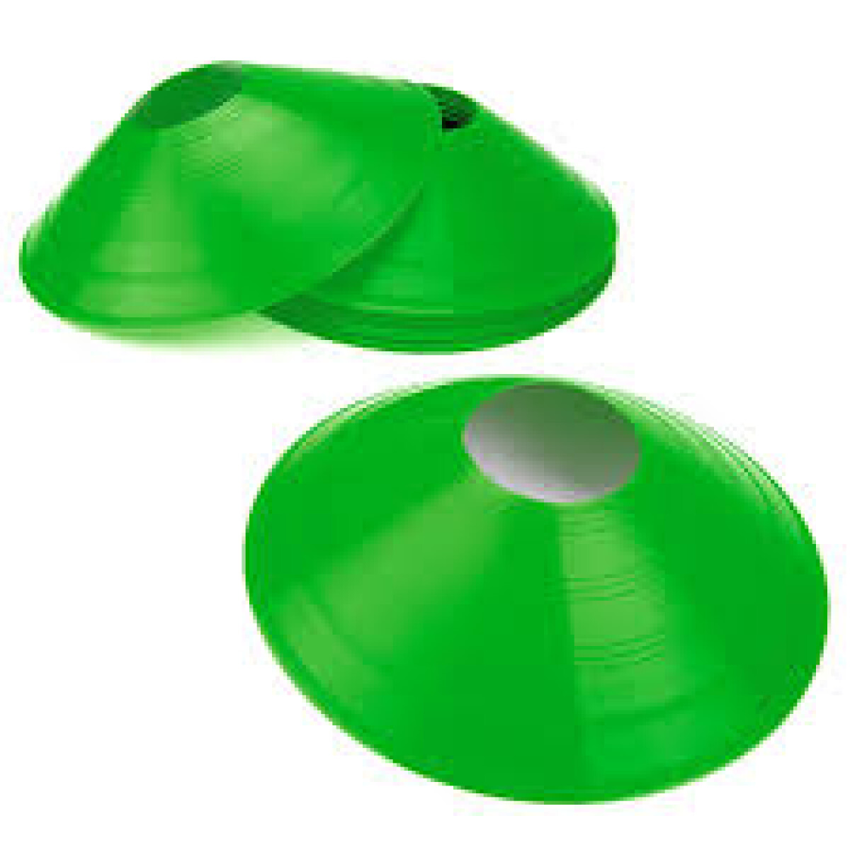 Set De 10 Conos / Disco Marcador Entrenamiento verde