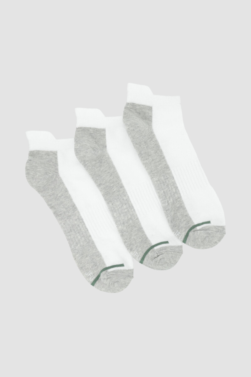 Pack x3 medias cortas con diseño deportivo Variante 42