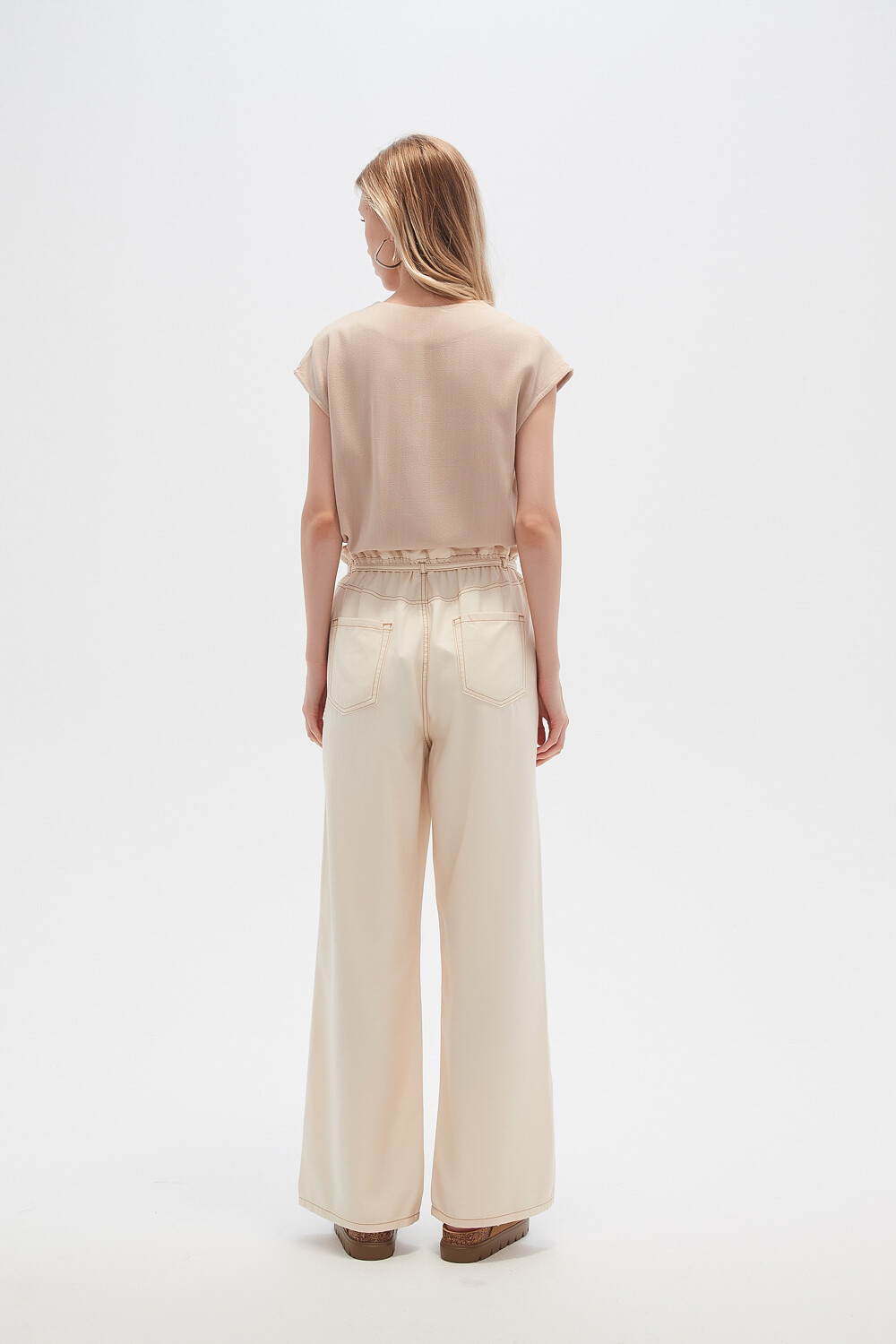 Pantalon Ravon Crudo / Natural