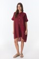 Vestido Camisero Ivy Bordeaux