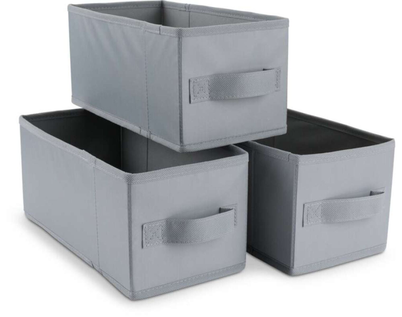 Cestas ALBAN A14xL28xA13cm juego de 3 - Gris 