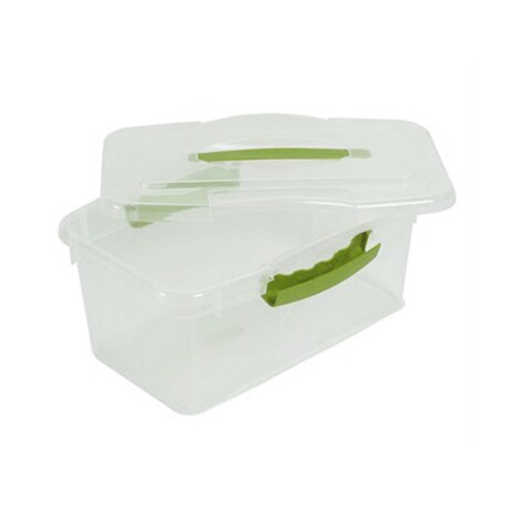 Caja Organizadora WenBox con Trabas Laterales 6 Litros Transparente