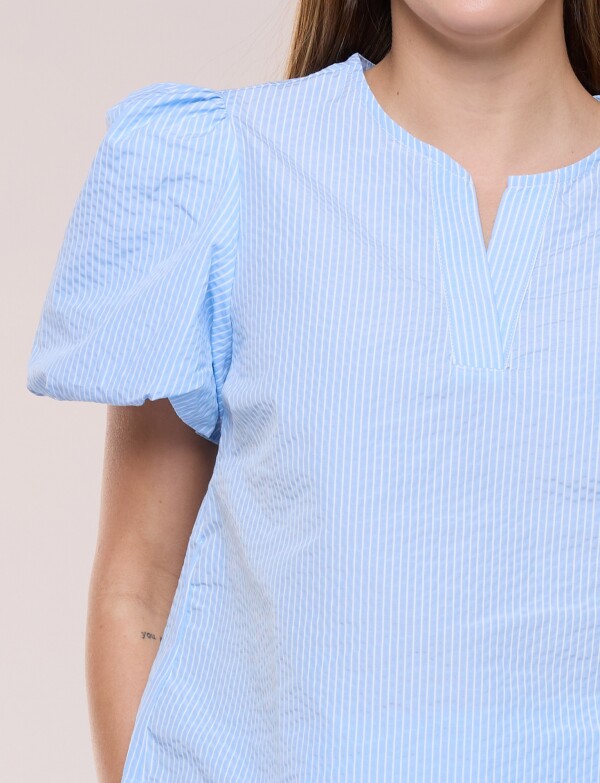 Blusa Con Mangas Abullonadas CELESTE