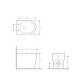 INODORO SIN MOCHILA LACAR BLANCO BRILLANTE 55X37 CM BLANCO