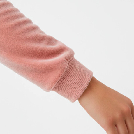 Conjunto Jogging Plush Campera + Pantalón Dama Rosa