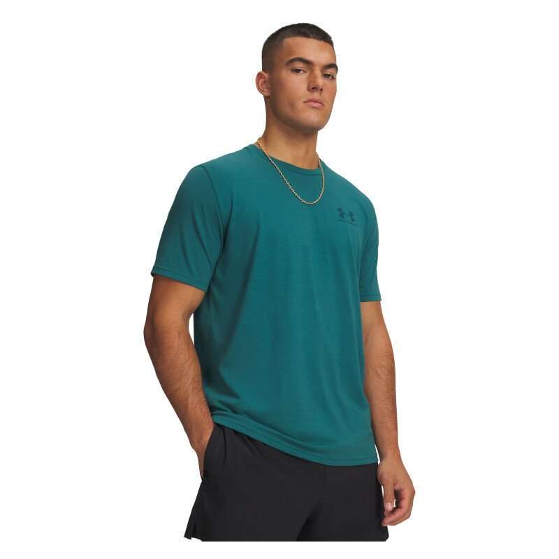 Remera Under Armour M SPORTSTYLE LC SS de Hombre - 799-338U4M0 Verde
