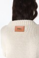 Sweater Leather Sakura Crudo