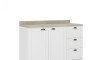 Bajo Mesada 3 Cajones + 2 Puertas (Con Tapa) - Linea Americana Blanco