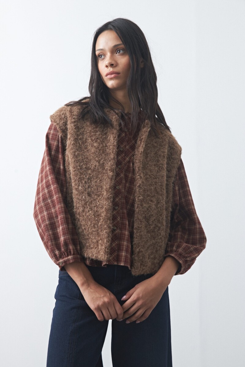 CHALECO MAGLIA Chocolate
