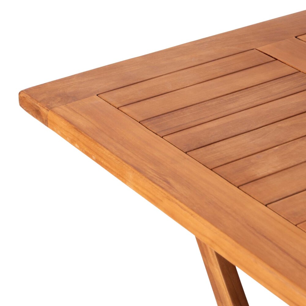 MESA EXTERIOR 80CM TECA NATURAL-BEIGE TAKI