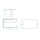 PORTA ROLLO METALICO PARA BAÑO DE PARED LINEA CROMO BRILLO CROMO