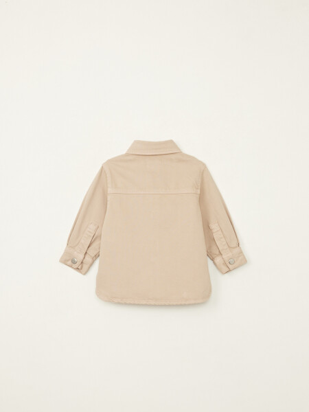 Sobrecamisa jean Beige