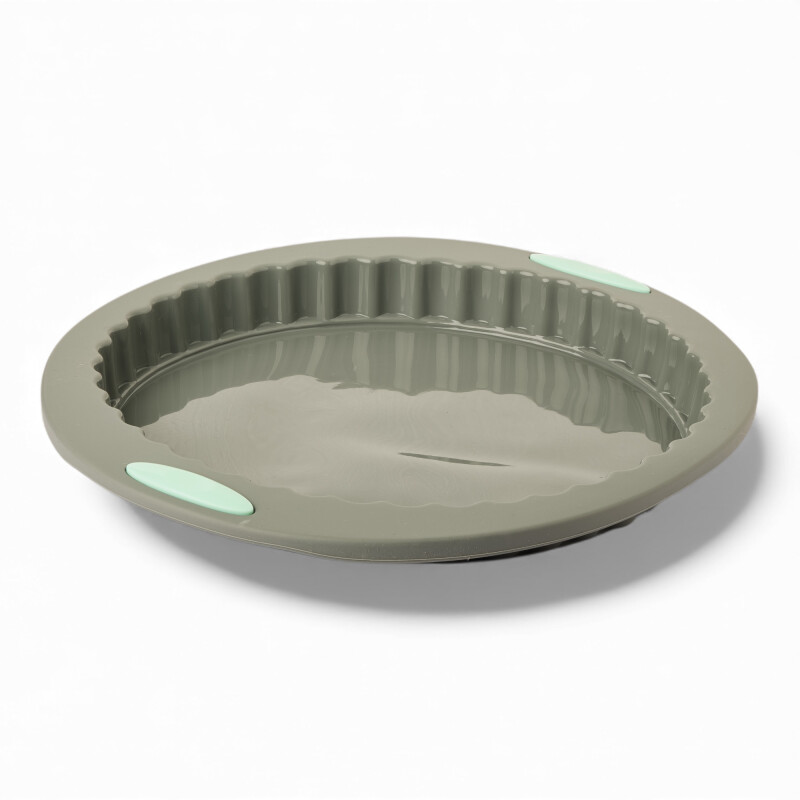 Bandeja Molde Redondo de Silicona 30.5*27*3 Gris