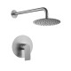 Griferia Ducha Embutir Brushed Nickel - Serie Salemi
