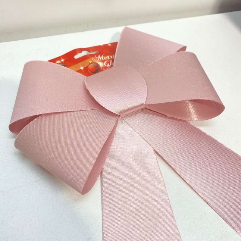 Moña Decorativa Navideña Rosa