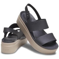 Sandalias Crocs Brooklyn Low Wedge Negro